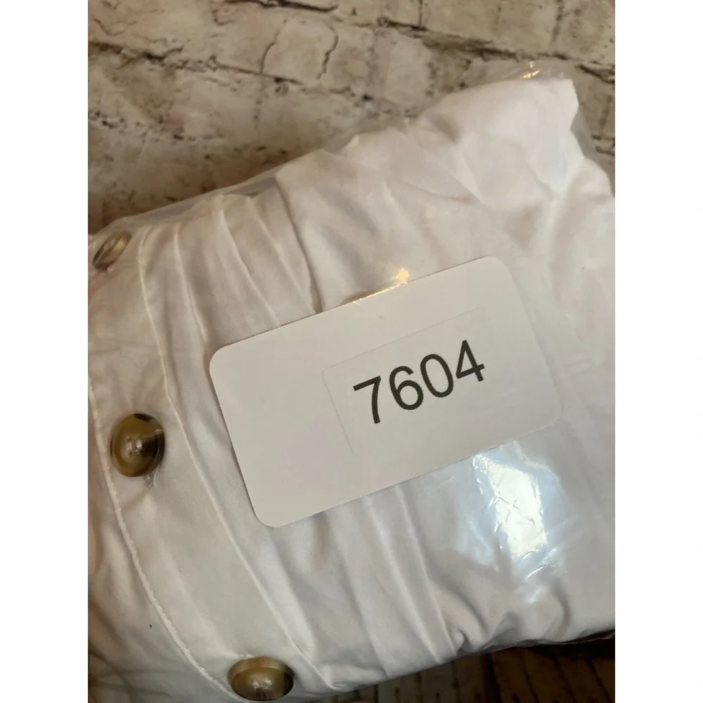 Asos Dress Womens 0 White Full Burton Up Tie‎ Sleeve Cottage Cotton Prairie - Picture 11 of 14